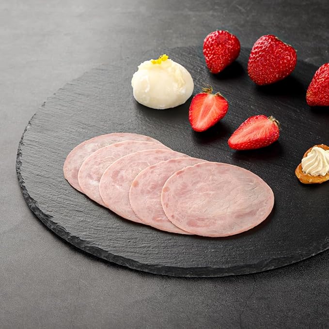 Natural Slate Cheese Charcuterie Board Set of 2, Premium Serving Platter for Charcuterie, Cheese, Appetizers | Placements Black Slate for Laser Engraving Rustic Kitchenware Entertaining 11.8in